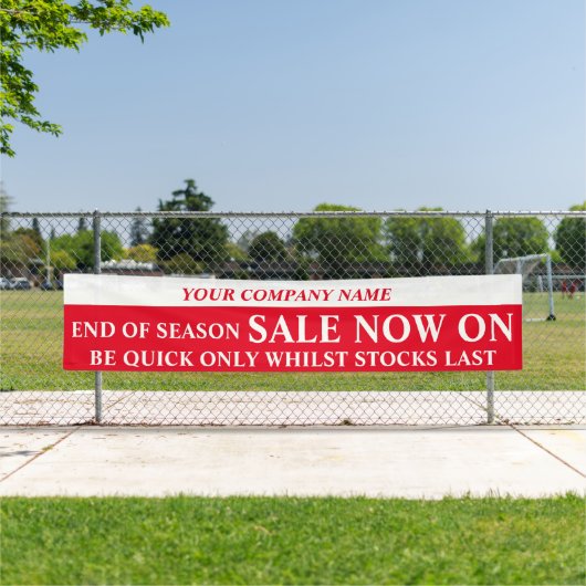 Werbebanner für den Einzelhandel Banner (Insitu)