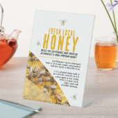 Werbebanner für Honig und Foto für Bienen Sockelschild (In Situ)