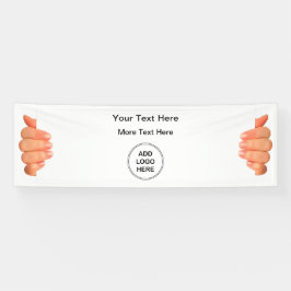 Werbebanner für Ihr Logo hinzufügen Banner