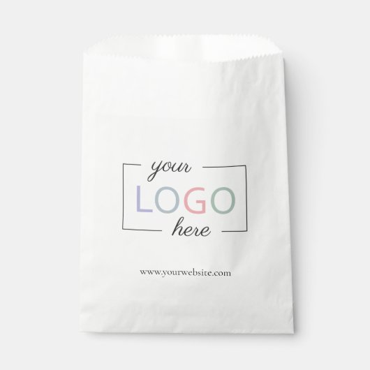 Werbebanner für kundenspezifische Firmenlogos Geschenktütchen (Vorderseite)