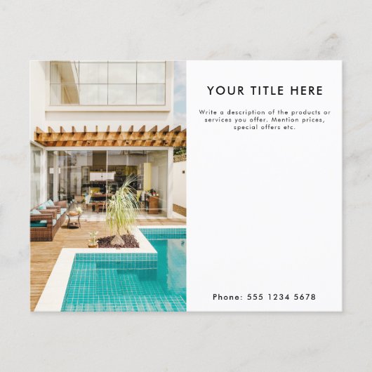 Werbebanner und Foto für Unternehmen Flyer (Vorne)