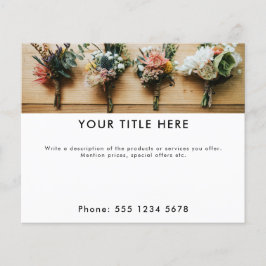 Werbebanner und Foto für Unternehmen Flyer