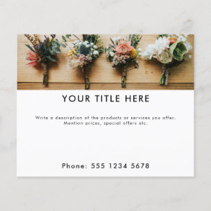 Werbebanner und Foto für Unternehmen Flyer