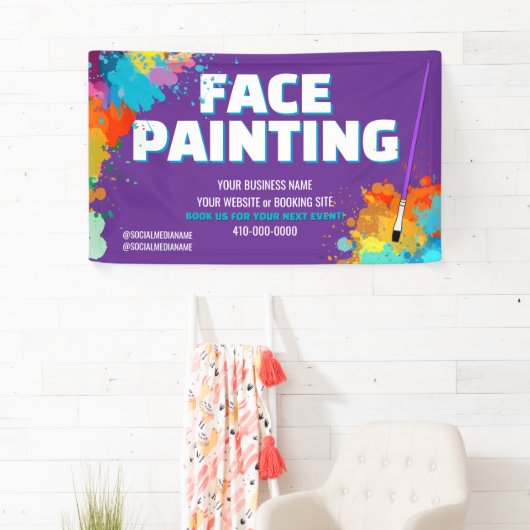 Werbebanner-Zeichen für das Gesicht Banner (Insitu)