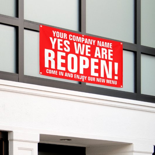 Werbebanner zur Werbeaktion Banner (Äußeres Gebäude)