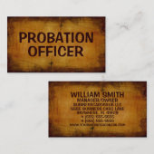 Werbebeauftragte Antike Visitenkarte (Vorne/Hinten)