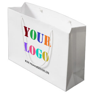 Werbebeutel für kundenspezifische Logos auf der We Große Geschenktüte