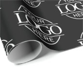 WerbeBlack mit dem Logo für benutzerdefinierte Unt Geschenkpapier (Rolleneckpunkt)