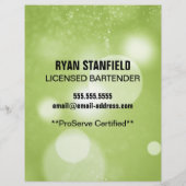 Werbeblatt für Barkeeper (Rückseite)