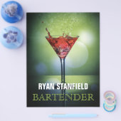 Werbeblatt für Barkeeper mit Inhaltsstoffen für Ge Flyer (Einzeln)