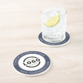 Werbeblau für Firmenlogos mit eigener Markenbezeic Getränkeuntersetzer