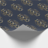 Werbeblau mit eigenem Firmenlogo Geschenkpapier (Ecke)