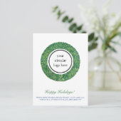 Werbebotschaft für Business-Logos Postkarte (Stehend Vorderseite)