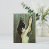 Werbebotschaft in Flasche Postkarte (Stehend Vorderseite)