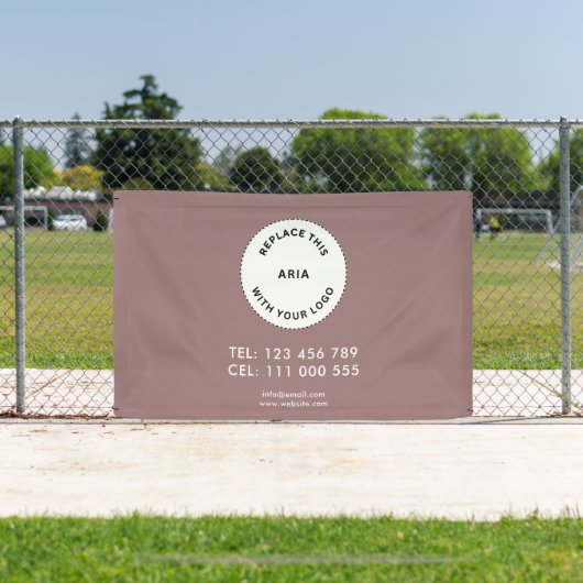 Werbebranche Logo Einfach Braun Banner (InSitu)