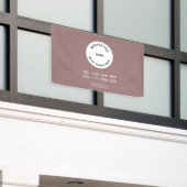 Werbebranche Logo Einfach Braun Banner (Äußeres Gebäude)