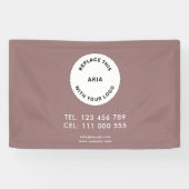 Werbebranche Logo Einfach Braun Banner (Horizontal)