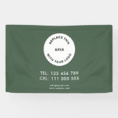 Werbebranche Logo Einfaches Grünes Banner (Horizontal)