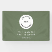 Werbebranchenlogo Einfach Sanftgrün Banner (Horizontal)