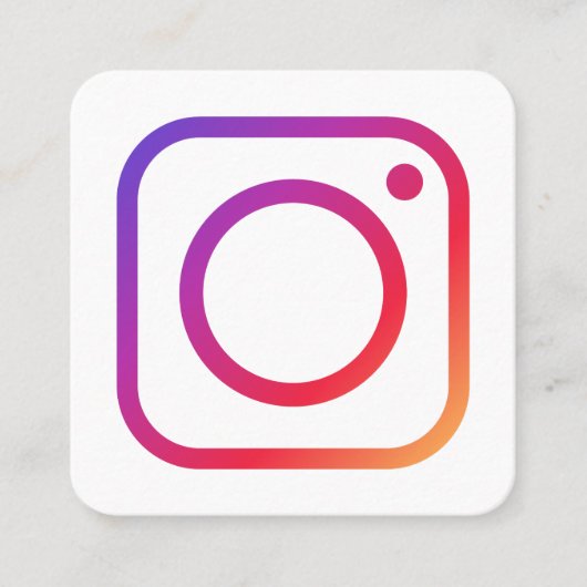 Werbebrief Instagram Quadratische Visitenkarte (Vorderseite)