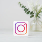 Werbebrief Instagram Quadratische Visitenkarte (Stehend Vorderseite)