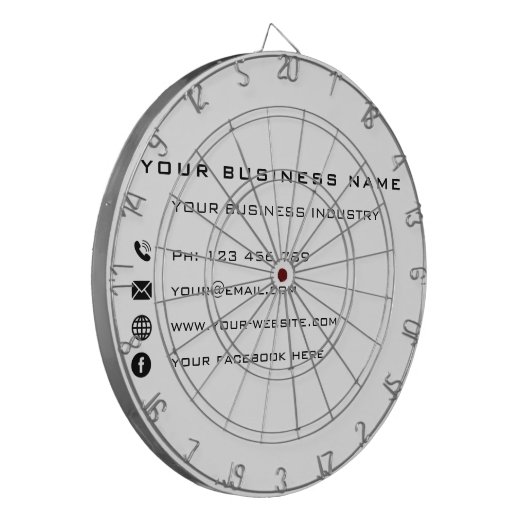 Werbebroschüre für Unternehmen Dartscheibe (Vorderseite Links)