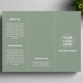 Werbebroschüre "Sage Green Logo & Text l Business 