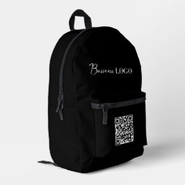 Werbecode für Unternehmen mit Firmenlogo für Black Bedruckter Rucksack