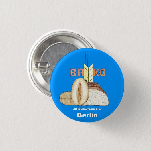 Werbedesign Bako Berlin Button (Vorne & Hinten)