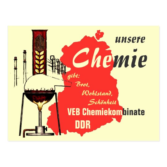 Werbedesign DDR Chemie Postkarte