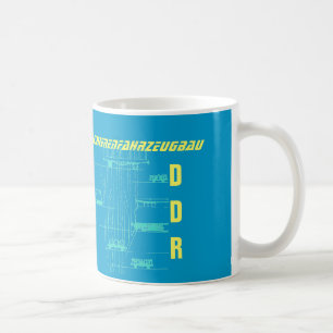 Werbedesign DDR Schienenfahrzeugbau Kaffeetasse