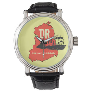 Werbedesign Deutsche Reichsbahn DDR Armbanduhr