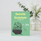 Werbedesign Deutsche Reichsbahn DDR Postkarte (Stehend Vorderseite)