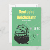 Werbedesign Deutsche Reichsbahn DDR Postkarte (Vorne/Hinten)