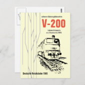 Werbedesign Deutsche Reichsbahn DDR Postkarte (Vorne/Hinten)