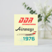 Werbedesign Interflug DDR Postkarte (Stehend Vorderseite)