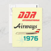 Werbedesign Interflug DDR Postkarte (Vorne/Hinten)