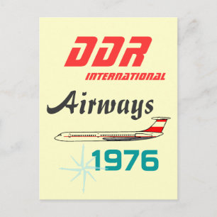 Werbedesign Interflug DDR Postkarte