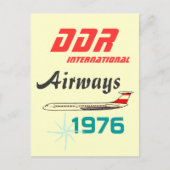 Werbedesign Interflug DDR Postkarte (Vorderseite)