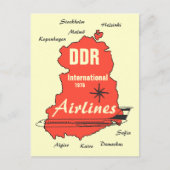 Werbedesign Interflug DDR Postkarte (Vorderseite)