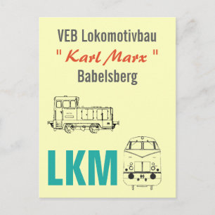 Werbedesign Reiseverkehr Deutsche Reichsbahn DDR Postkarte