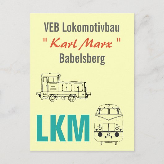 Werbedesign Reiseverkehr Deutsche Reichsbahn DDR Postkarte (Vorderseite)