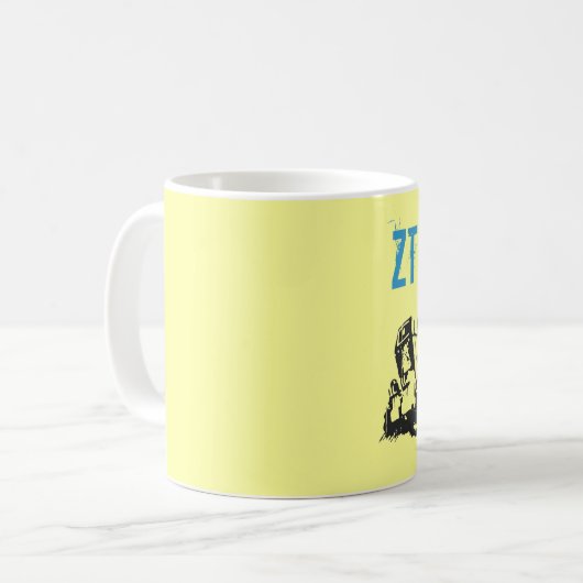 Werbedesign Traktoren DDR Kaffeetasse (Vorderseite Links)