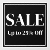 Werbefenstersigne für Unternehmen - Benutzerdefini Fensteraufkleber (Blatt)