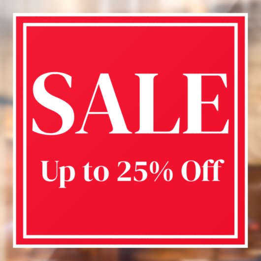 Werbefenstersigne für Unternehmen - Benutzerdefini Fensteraufkleber (Blatt 2)