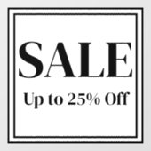 Werbefenstersigne für Unternehmen - Benutzerdefini Fensteraufkleber (Blatt)