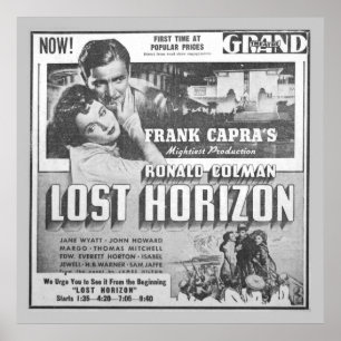 Werbefilm für Ronald Colman im Vintage-Stil Poster