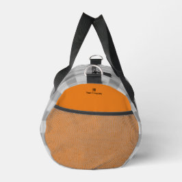 Werbefilm Muster Gray Orange Akzente Duffle Bag