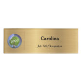Werbefirma für Firmenlogo Magnetic Gold Namenschild (Vorderseite)