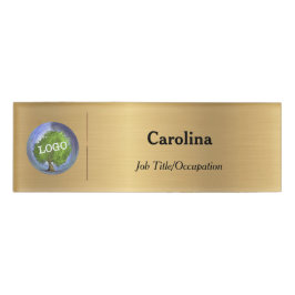 Werbefirma für Firmenlogo Magnetic Gold Namenschild